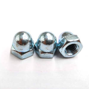 M3-M20 जस्ती जस्ती मीट्रिक इन्सुलेशन स्क्रू कैप नट गुंबद टोपी प्रकार - Product Image 1