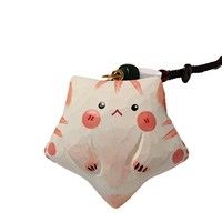 Décoration rustique en bois : Gravure de chaton, étoile, chat, miaulement, étoile porte-bonheur, pendentif de voiture mignon, pendentif sculpté en bois, chat sculpté en bois