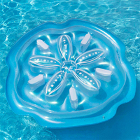 Bouée gonflable géante en forme de dollar de sable pour piscine, en vinyle durable, matelas flottant pour adultes et enfants, idéal pour les fêtes estivales