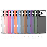 Coque de téléphone mate anti-traces de doigts et anti-rayures, antidérapante, compatible avec iPhone 18 17 16 15 Pro Max