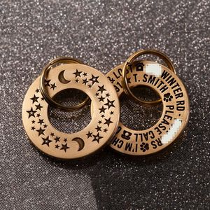 个性化定制狗牌硅滑块雕刻3d二维码狗猫项圈id宠物标签项圈狗硅胶 - Product Image 6