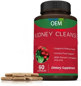 OEM Powerful Kidney Support Supplement Premium Nieren reinigungs kapseln mit Cranberry-Extrakt unterstützen gesunde Nieren