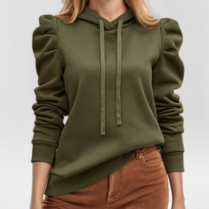 <span class=keywords><strong>Felpa</strong></span> da donna <span class=keywords><strong>con</strong></span> maniche a sbuffo eleganti autunno/inverno nuova moda <span class=keywords><strong>con</strong></span> <span class=keywords><strong>cappuccio</strong></span> tinta unita a maniche lunghe Casual <span class=keywords><strong>felpa</strong></span> da donna - Product Image 5