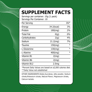 Gomitas para el Alivio de la Resaca, Suplemento de Vitaminas de Marca Privada, Barra de Gelatina Anti-Resaca, Gelatina Natural con Taurina, Salud Hepática, Sabor a Menta - Product Image 2