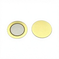 Elemen Buzzer Keramik Piezo 20mm 4 kHz 30 Vp-p 90 dB dengan Pelat Dasar Kuningan untuk Alarm, Mainan, Timer, Sensor, Peralatan Rumah Tangga