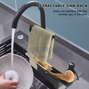 Masthome <span class=keywords><strong>2022</strong></span> nouvel organisateur d'évier porte-éponge de cuisine support de chiffon de nettoyage <span class=keywords><strong>Caddy</strong></span> d'évier - Product Image 2