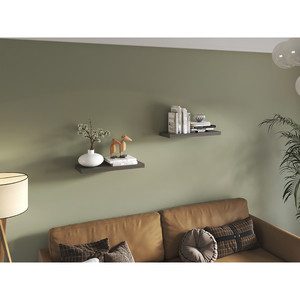 Ecco <b>Floating</b> Shelves Set Of 2 31.5 In Wide <b>Wall</b> Mounted Book Shelves For Bedroom Bathroom Storage Display - Product Image 2