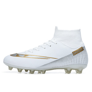 Zapatos de Fútbol Cristiano Ronaldo CR7 de Caña Alta para Hombre, con Tacos AG, Parte Superior de Malla, Suela de Goma, Entresuela de EVA, para Entrenamiento y Partidos de Verano - Product Image 4
