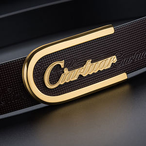 Cinturones de Cuero Genuino <span class=keywords><strong>Monclear</strong></span> con Diseño de Logotipo Personalizado, Cinturones Vintage Hechos a Mano para Hombre - Product Image 5