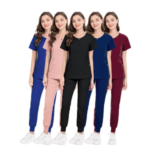 Uniformes Médicos de Alta Calidad, Uniforme de Enfermera, Conjunto de Uniforme Quirúrgico, Blusa Moderna con Cuello en V y Pantalones para Mujer y Hombre, Ropa de Trabajo para Hospital - Product Image 1