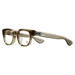 Monture de lunettes d'ordinateur transparente Chrome Hearts Cross <span class=keywords><strong>Christian</strong></span> Classic pour femmes et hommes, verres anti-lumière bleue - Product Image 1