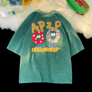High Quality 100% Cotton Oem Your Brand Tshirt Custom 3D Foam Puff Printing logo Unisex <b>Short</b> <b>Sleeve</b> Men's Plus Size T-shirts - Product Image 3