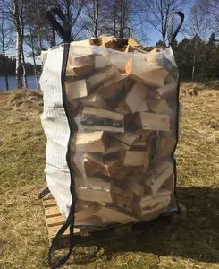 Bag For Firewood U-panel Bulk Big Bag For Wholesale Mesh Firewood Bags