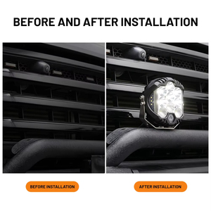 ไฟสปอร์ตไลท์ LED ขนาด 7 นิ้ว แบบสามด้าน 70W RGB ไฟทำงานเสริมสำหรับรถ SUV รถบรรทุก ATV UTV - Product Image 3