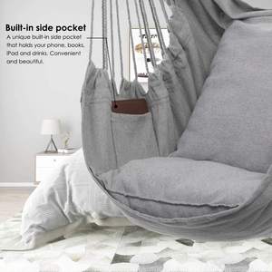 كرسي أرجوحة للفناء الخارجي مع وسادتين للجلوس - Product Image 2