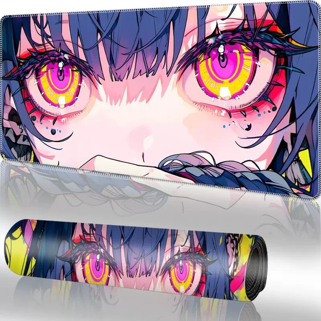 Gaming Mousepad Non-Slip Rubber Base Mousepad Stitched Edges Keyboard Desk Pad for Office Home Game