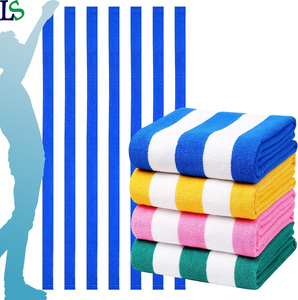 Vente en gros de serviette de plage d'été à séchage rapide sublimation personnalisée imprimé logo en microfibre sans sable pour les vacances à rayures 70 140 - Product Image 1