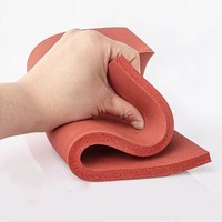 Feuille en caoutchouc imperméable de mousse d'éponge de silicone d'isolation thermique