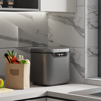 Broyeur de déchets de cuisine intelligent en acier inoxydable personnalisé, machine de compostage électrique pour usage domestique et en camping-car