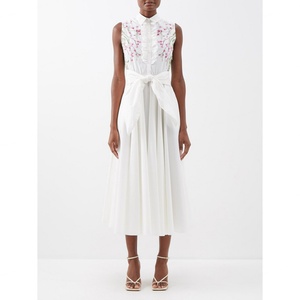 Vestido de Algodón Puro con Estampado de Salgueiros y Volantes, Diseño Francés Novedoso, Venta al por Mayor. - Product Image 1