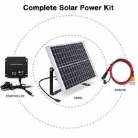 Petit module solaire 10W 20W 30W avec contrôleur, câble, panneau en verre, taille personnalisée, connecteur, impression pour éclairage hors réseau