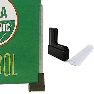 Superqrip Channel POS Signage Base magnética en forma de L Soporte de señal Soporte de etiqueta de precio Precio actual para el sistema de arranque de góndola - Product Image 3