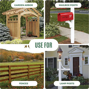 Ancres <span class=keywords><strong>de</strong></span> <span class=keywords><strong>poteau</strong></span> <span class=keywords><strong>de</strong></span> clôture <span class=keywords><strong>de</strong></span> jardin réglables et robustes 50X50 70X70 Structure en <span class=keywords><strong>bois</strong></span> galvanisée en métal avec support triangulaire - Product Image 6