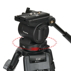 Trípode de cámara YITAI de 1,8 M y soporte de trípode profesional de alta resistencia, cabezal de bola y trípode portátil de aluminio para cámara de vídeo - Product Image 4