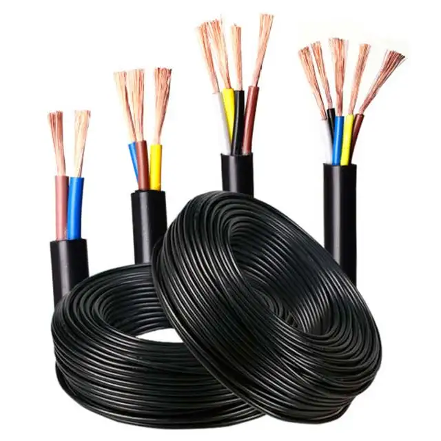Câble d'alimentation Flexible de 0.75 m avec conducteur multiple, longueur 2, 3, 4, 5 noyau, 1.5, 1, 2.5, 4 et 6 MM