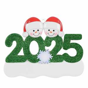 Adornos Navideños Personalizados 2025, Hechos a Mano en Resina, con Nombre de Familia de 1, 2, 3, 4, 5, 6, 7 u 8 Miembros, para Decoración del Árbol de Navidad, Regalos Promocionales para el Hogar - Product Image 3