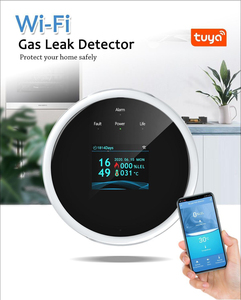 Glomarket Tuya Smart WiFi Gas <strong>Leak</strong> <strong>Detector</strong> Clock Display Voice Prompt Remote Control Gas <strong>Leak</strong> Alarm <strong>Detector</strong> for Home - Product Image 2