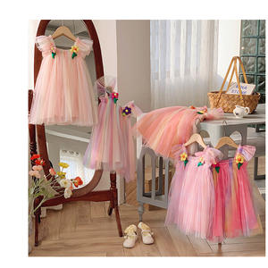 Vestido Floral <span class=keywords><strong>de</strong></span> Verano <span class=keywords><strong>para</strong></span> Niña, Diseño Normal, Estampado <span class=keywords><strong>de</strong></span> Flores Rosas, Sin Mangas, Estilo Vintage, Hada - Product Image 3