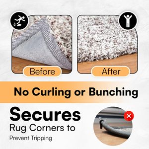Accesorios para Muebles, Clip Antideslizante para Alfombras, Alfombrillas Antideslizantes con Esquinas y Bordes Antideslizantes, Sujetadores para Alfombras - Product Image 4
