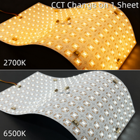 Panneau LED Dimmable, Feuille LED Flexible Double Blanc DC24V, Lumière Réglable, Panneau Matriciel Intelligent Tuya/Capteur, Rétroéclairage LED
