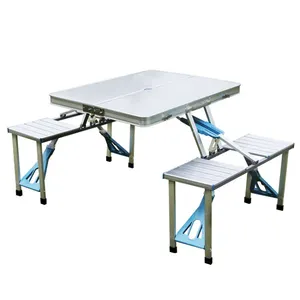 Aluminum Mini Hiking BBQ Beach Camping Foldable Backpacking Table Small Folding Outdoor Camping Table