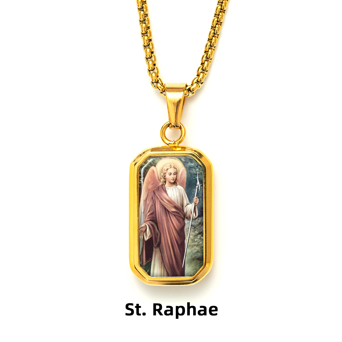 Pendentif octogonal doré