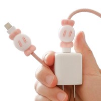 Protector de Cable de Silicona con Diseño de Caramelo Kawaii, Protector de Cable de Carga para Teléfono, Anti-Rotura, Venta al Por Mayor