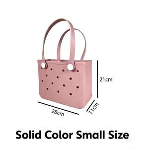 Bolsa <span class=keywords><strong>de</strong></span> Playa Cuadrada Impermeable <span class=keywords><strong>de</strong></span> EVA, Diseño Hueco en Color <span class=keywords><strong>de</strong></span> Contraste, Correa <span class=keywords><strong>de</strong></span> Hombro Extraíble, Gran Capacidad, Estilo Ecológico y Moderno - Product Image 4