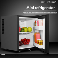 Réfrigérateur à porte unique à économie d'énergie avec capteur de dégivrage 30 litres Mini réfrigérateur de cuisine Réfrigérateur thermoélectrique Mini-bar