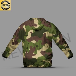 Customized Lightweight Sun protection Clothing Customized <b>Camouflage</b> Windbreaker Hooded Breathable Outdoor Fishing Jacket - Product Image 2