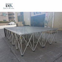 Plateforme de scène de haute qualité, facile à assembler, portable, pliable, pour événements et mariages