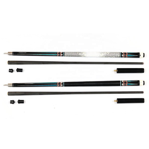Wholesale Two Pieces Real Carbon Fiber 1/2 Billiard <strong>Pool</strong> <strong>Cue</strong> 12.5mm <strong>Tip</strong> with Leather Grip and Extension - Product Image 5