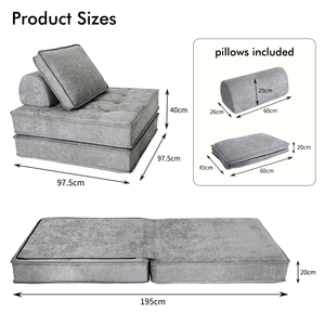 Herstellung von Wohnzimmer- und Schlafzimmermöbeln: Neues Stoffsofa, Komprimiertes Riesiges Memory-Foam-Schlafsofa - Product Image 4