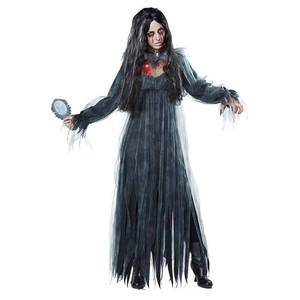 Disfraz de Halloween al por mayor en stock: Capa negra, disfraz de cosplay de novia fantasma, vampiro, bruja malvada - Product Image 6