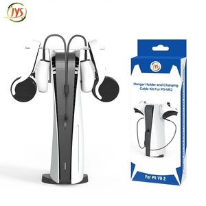 ชุดสายชาร์จสำหรับคอนโทรลเลอร์ไร้สาย PS <span class=keywords><strong>VR2</strong></span> พร้อมที่แขวนหูฟังแบบพับได้สำหรับที่ยึดจอย PS5 - Product Image 2