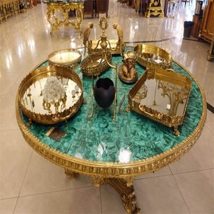 Đá Quý Bán Đá <span class=keywords><strong>Malachite</strong></span> Bảng Đá Cẩm Thạch Xanh - Product Image 4