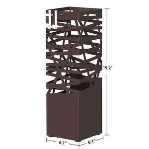 <span class=keywords><strong>Portaombrelli</strong></span> Quadrato Economico Personalizzato in Ferro <span class=keywords><strong>Nero</strong></span> da Arredo - Product Image 2