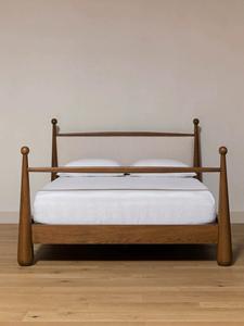 American Country-style Solid Wood <b>Bed</b>, Vintage Style, Direct From Factory, Customizable - Product Image 1