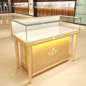 Magasin de détail de luxe personnalisé gratuit 3d ensemble rond antique haut de gamme rangement en rack vitrine de bijoux <span class=keywords><strong>comptoir</strong></span> de magasin - Product Image 1