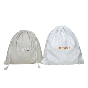 Sac en toile de coton en gros avec cordon de serrage, sac à chaussures en coton, sac anti-poussière en coton - Product Image 1